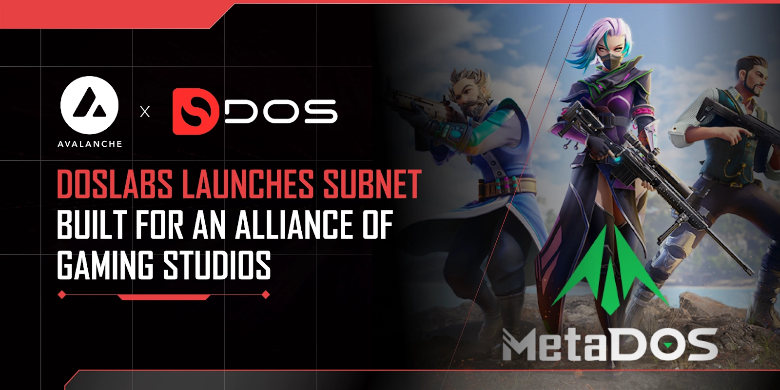 DOS Labs Launches Avalanche L1 Built for an Alliance of Gaming Studios