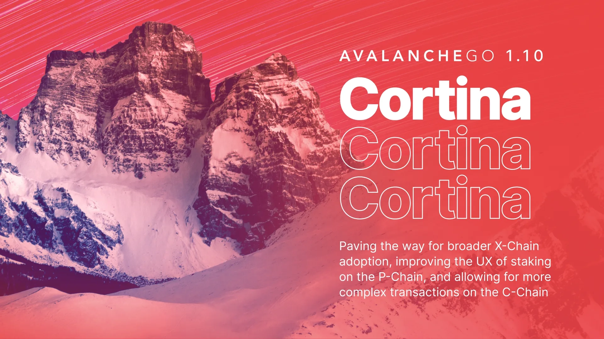 Cortina: X-Chain Linearization