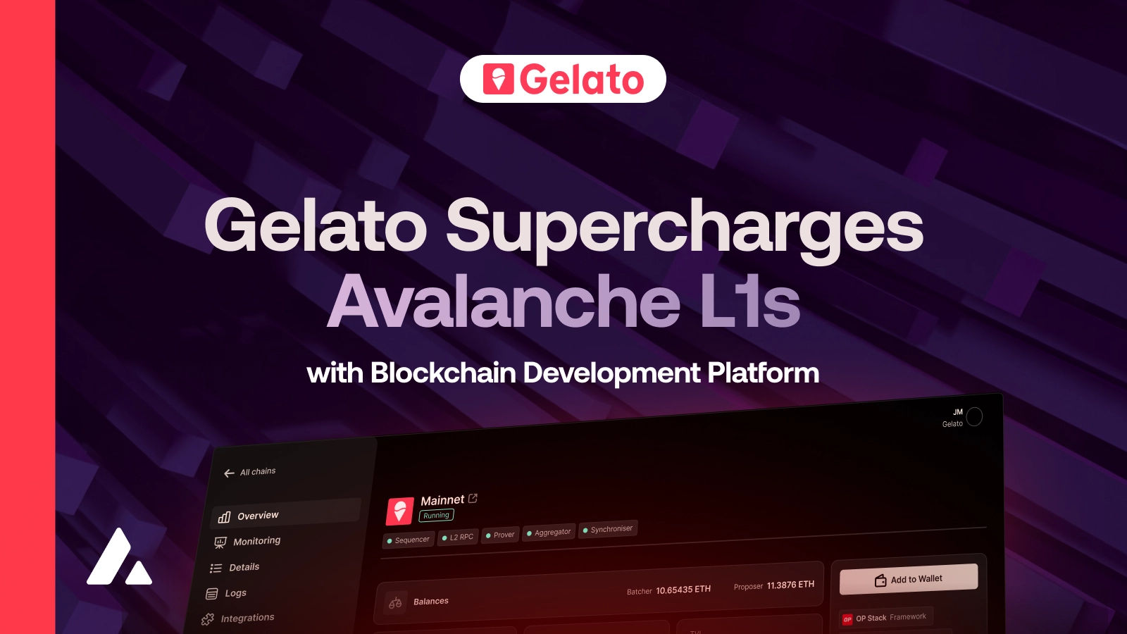 Gelato Expands Its Developer Platform to Offer Avalanche Layer 1 (L1) Blockchain-As-A-Service Targeting Enterprises