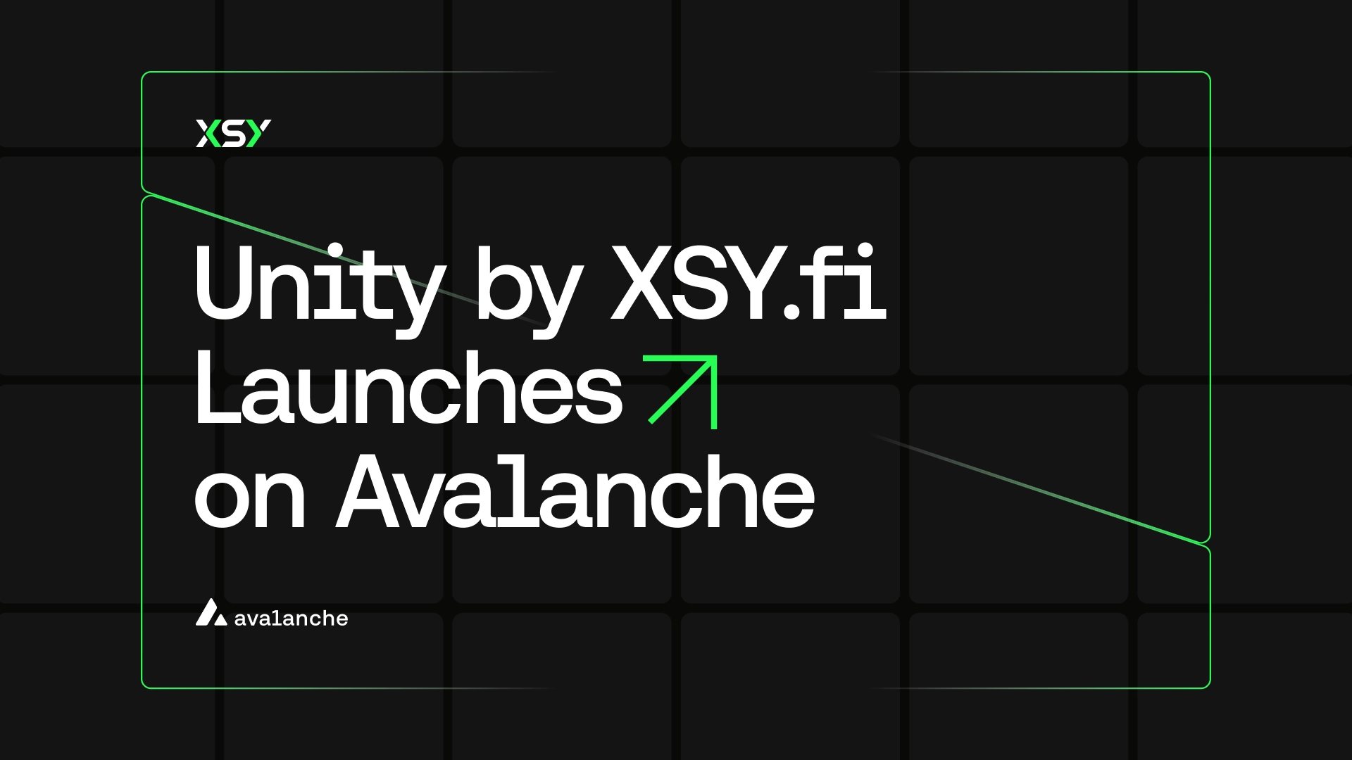 Unity by XSY Launches on Avalanche to Unlock Native Yield, Capital Efficiency, and Composable Liquidity