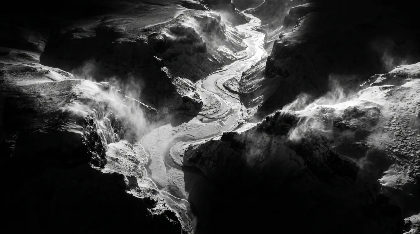 Aerial view of frozen canyon 20260914121553