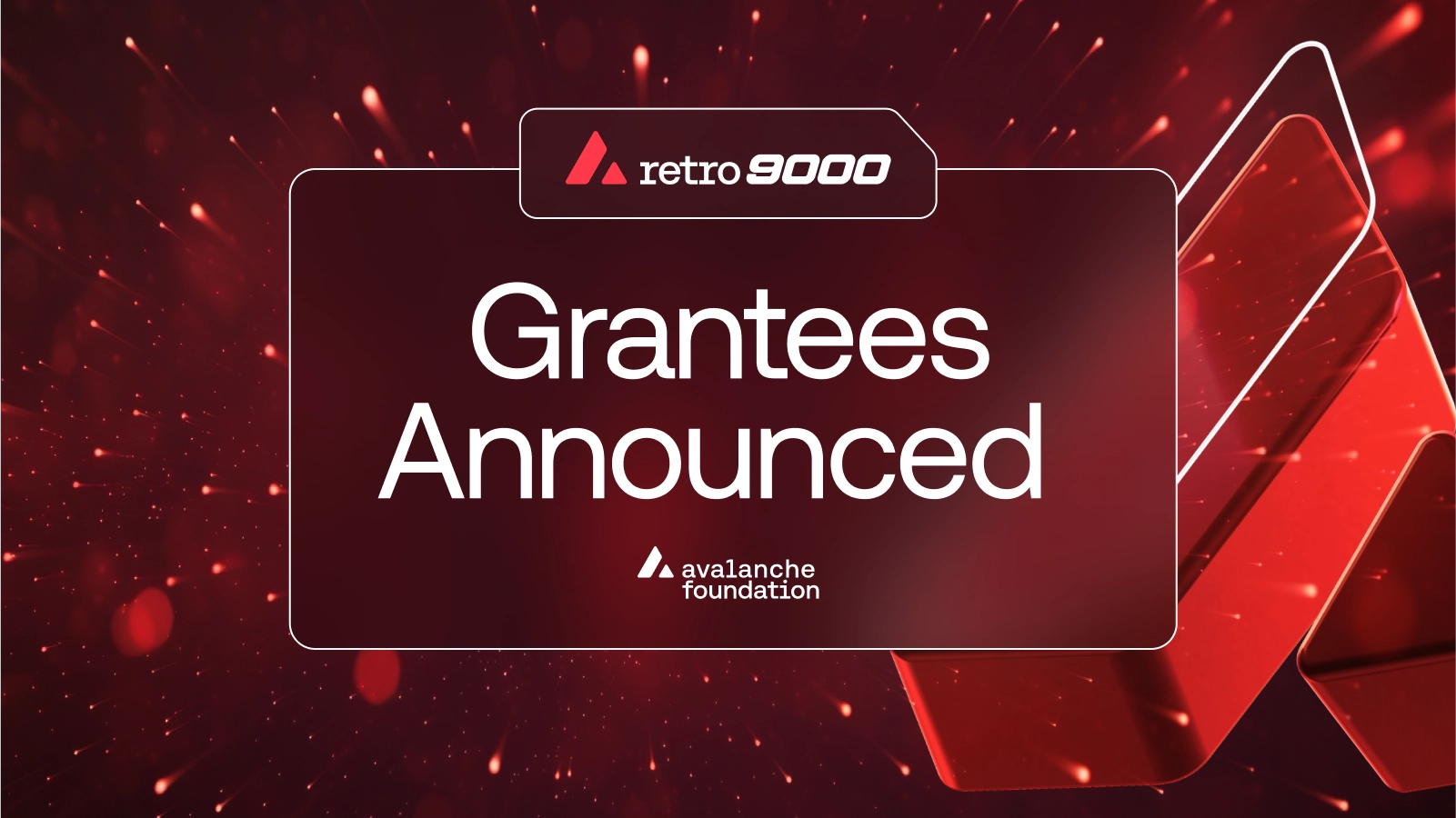 The Avalanche Foundation Announces First Retro9000 Grantees