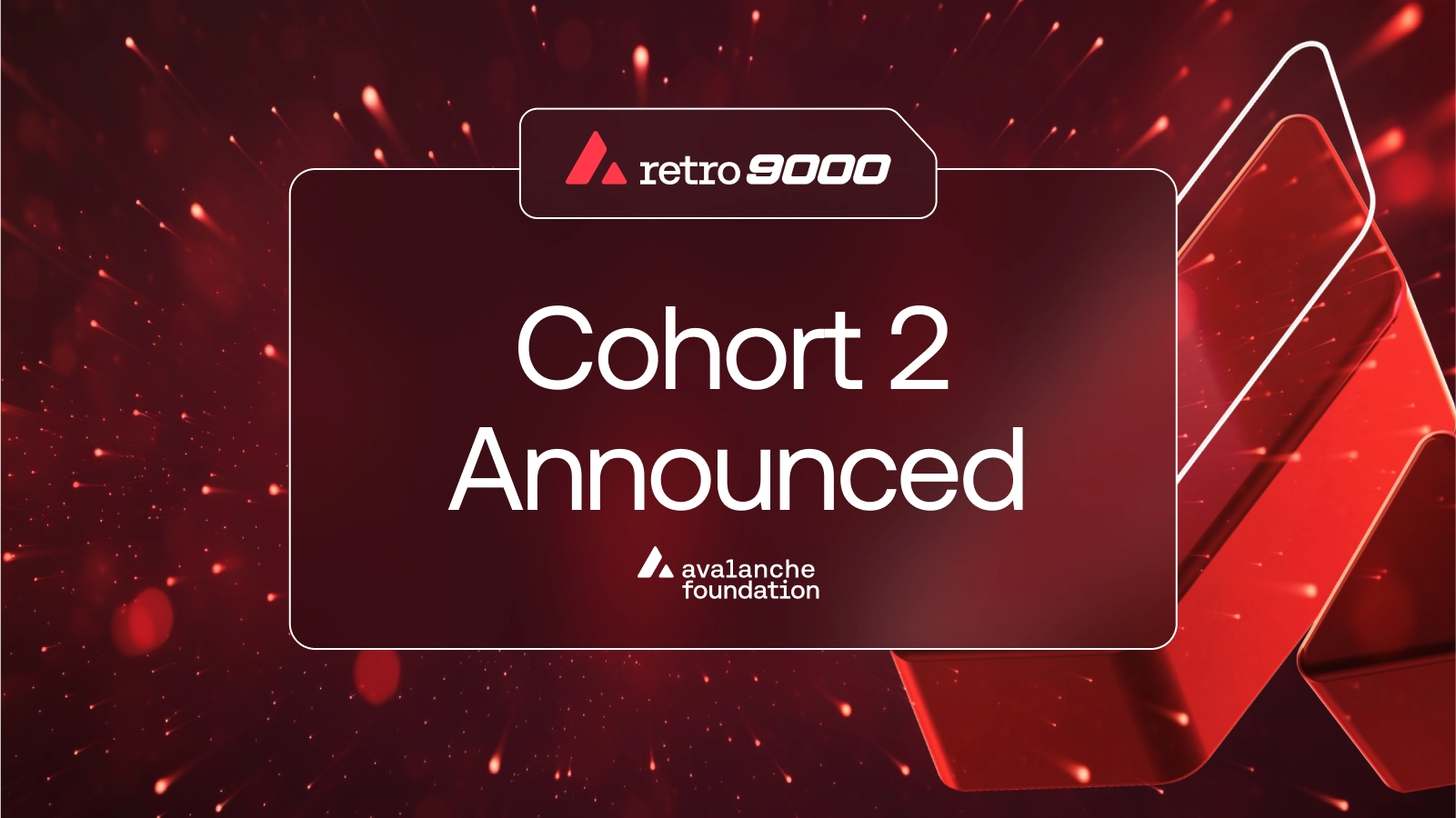The Avalanche Foundation Announces Second Cohort for Retro9000