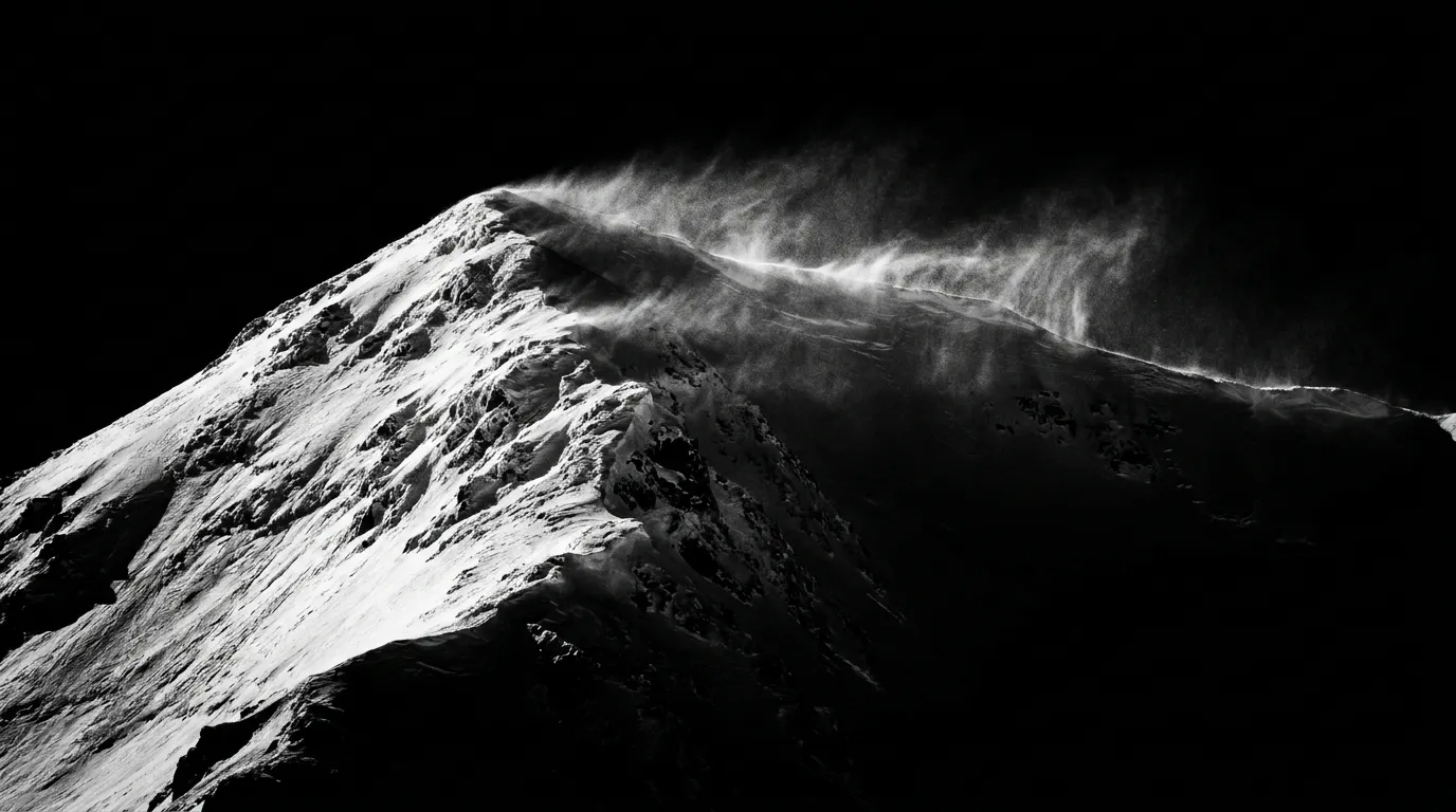 Snowy mountain ridge close up 20260914121801