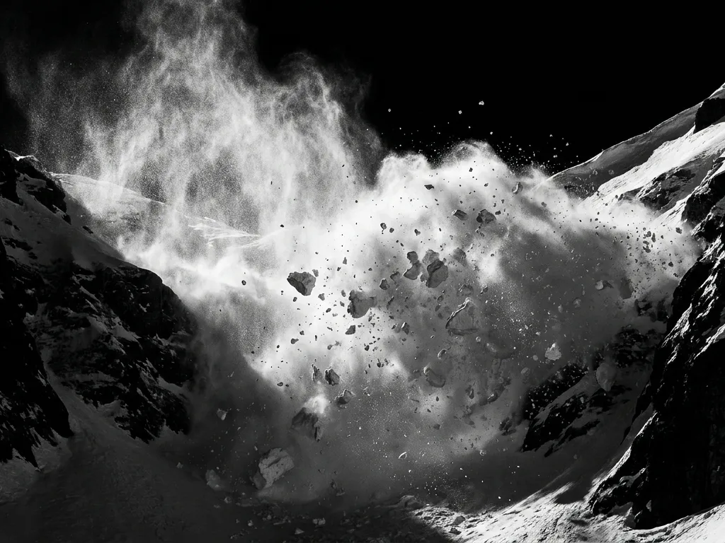 Avalanche bearing down mountain … 20260914121602
